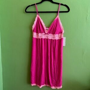 Flora By Flora Nikrooz Women Lace-trim Knit Chemise Nightgown